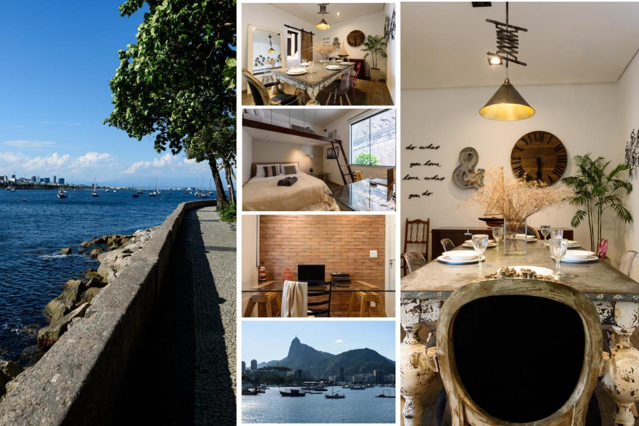2 Quartos Na Urca Com Vista Para Baia De Guanabara A 700M Pao De Acucar Com Cozinha Completa E Wi-Fi - Bares, Restaurantes E Comercio Local A Poucos Metros Rio de Janeiro Buitenkant foto