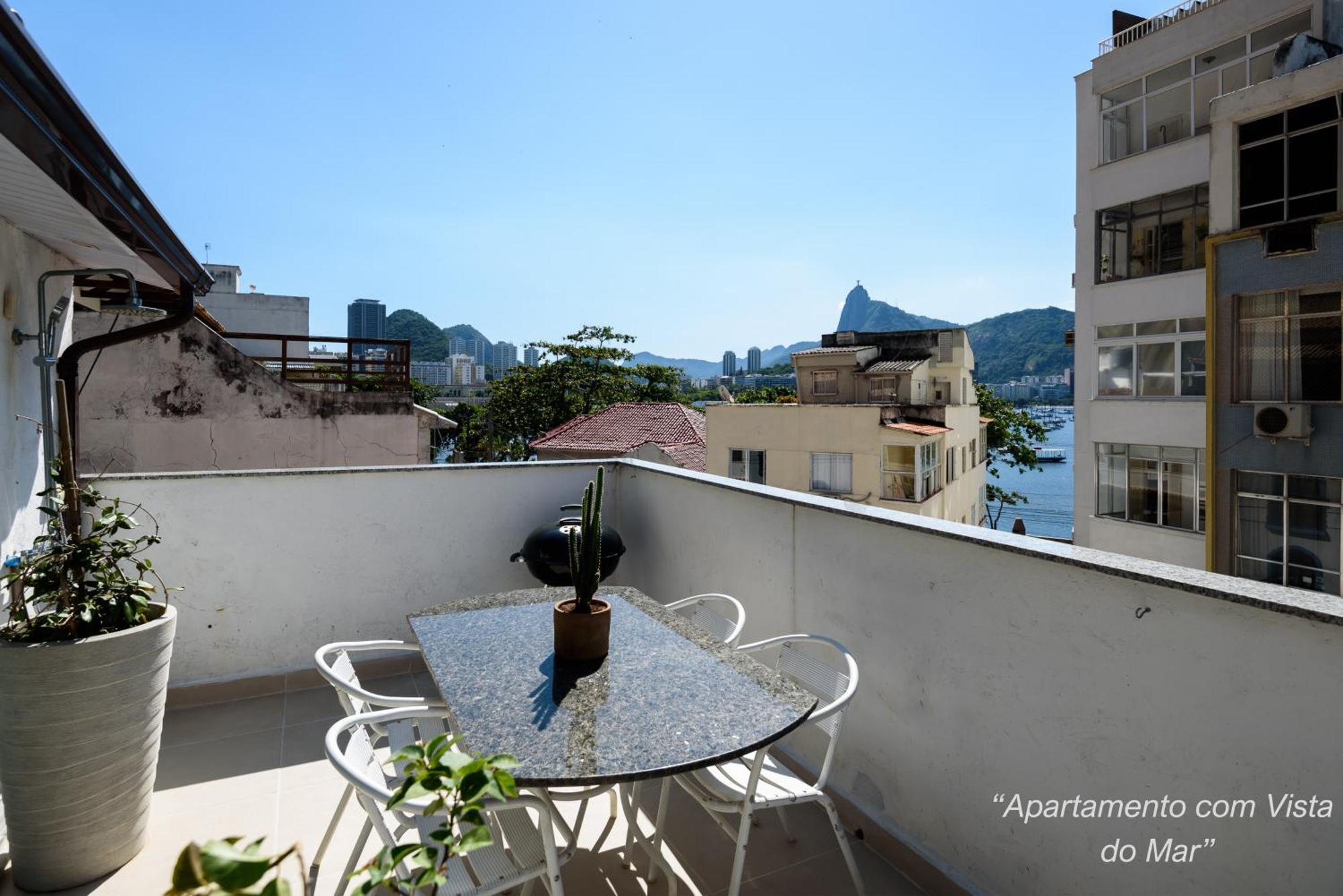 2 Quartos Na Urca Com Vista Para Baia De Guanabara A 700M Pao De Acucar Com Cozinha Completa E Wi-Fi - Bares, Restaurantes E Comercio Local A Poucos Metros Rio de Janeiro Buitenkant foto