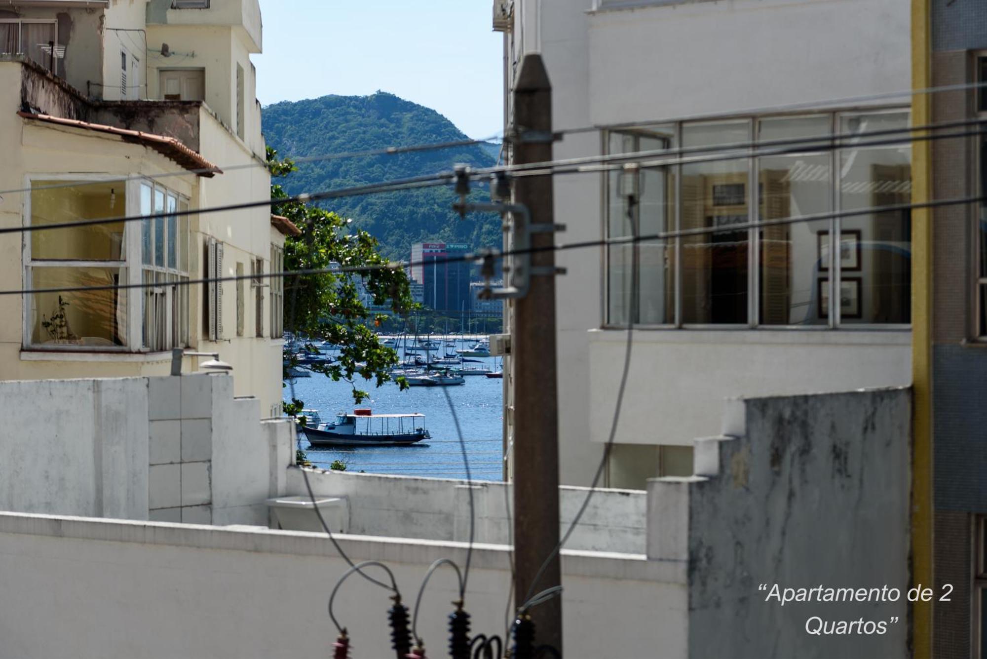 2 Quartos Na Urca Com Vista Para Baia De Guanabara A 700M Pao De Acucar Com Cozinha Completa E Wi-Fi - Bares, Restaurantes E Comercio Local A Poucos Metros Rio de Janeiro Buitenkant foto